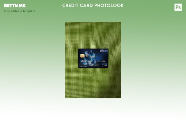 модерен стил на предниот шаблон за слика за виза картичка на банката Брегот на С